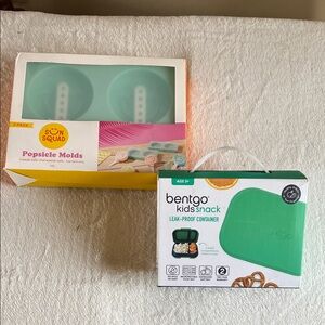Bentgo Kids Snack Leak-Proof Container and popsicle molds